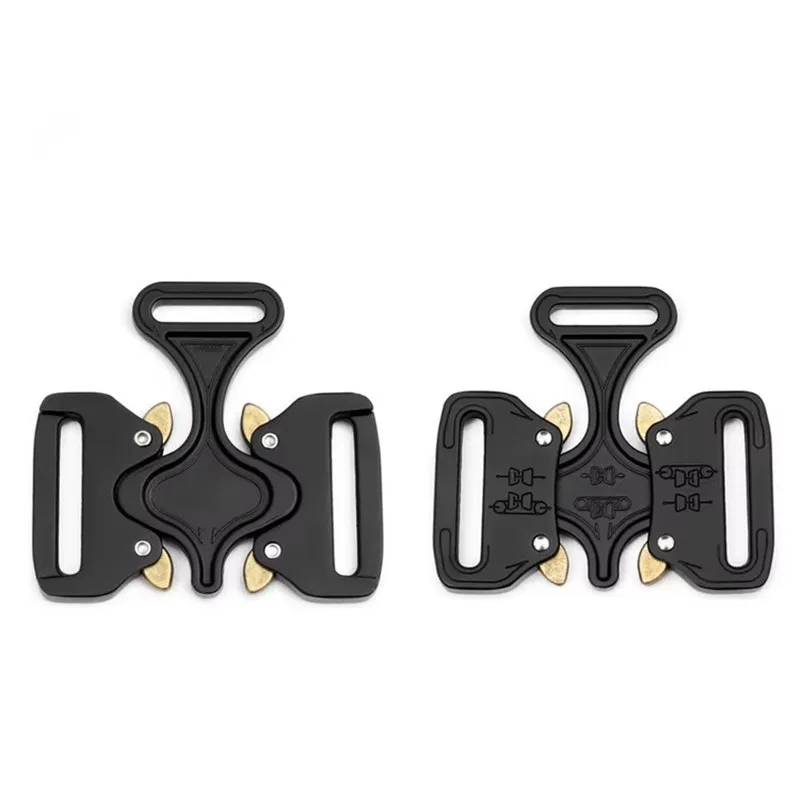 Metal Buckles with Double Release Hook, DIY Safety Belt Buckle, Adjustable Outdoor Sports Belt Accessories, 27mm, 38mm, 45mm