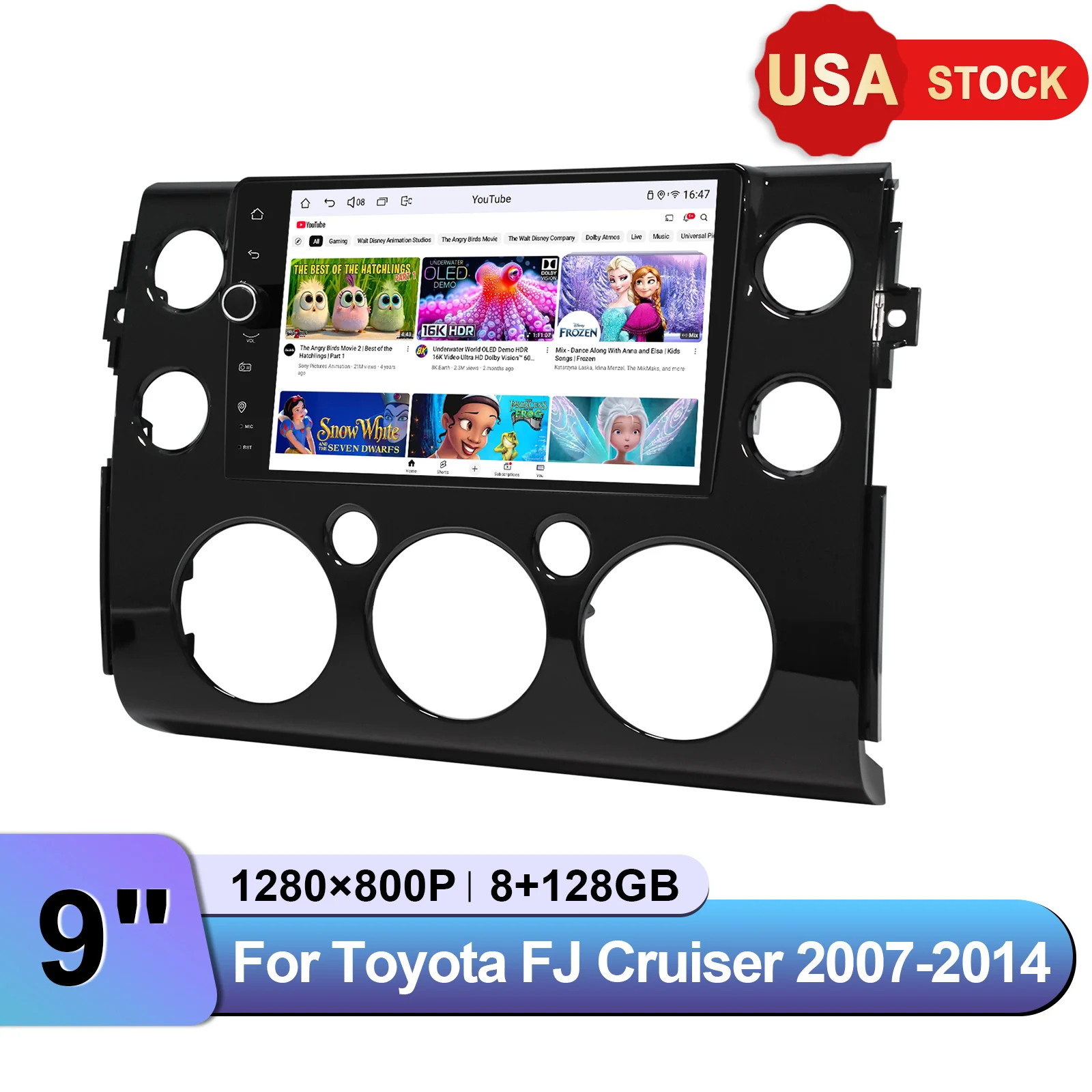 9 inch Reverse Camera System GPS Multimedia Player Car Stereo For Toyota FJ Cruiser 2007-2014 Fast Shipping from US Warehouse
