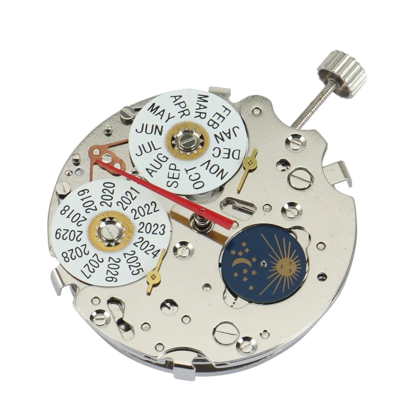 U-VBN-Multifunctional Moon Phase Day Date Seagull ST1655 Automatic Mechanical Movement