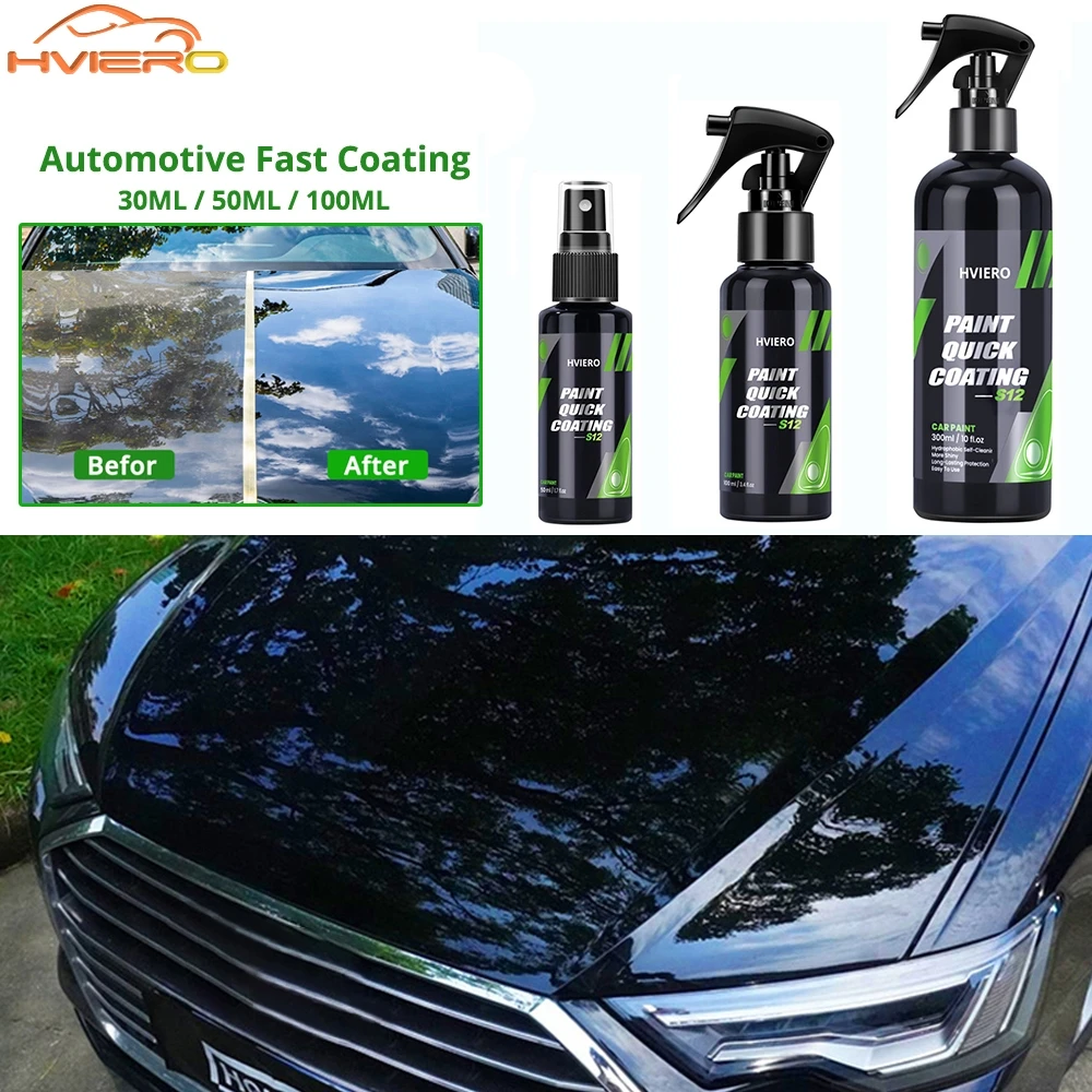 

50ml/100ml/300ml Ceramic Coating Fortify Quick paint wash Coat Hydrophobic Polish Waterless Car Wash Wax Long Lasting Protection