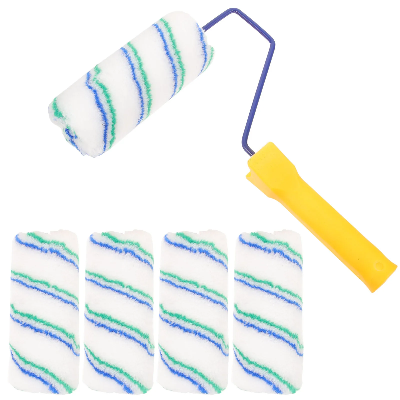 

1Set Paint Roller Kit Portable Nonslip Handle Tool for Wall Window Furniture Painting Supplies Paint Roller Wall Painting Tool