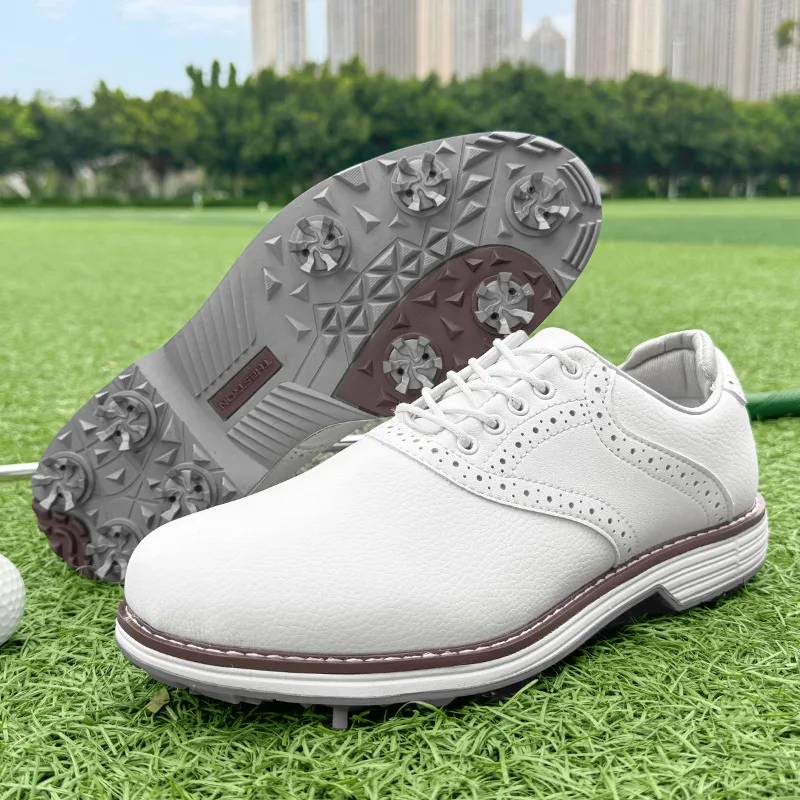 

Comfortable Men Golf Shoes Lightweight Golfers Cushioning Sneakers Golfing
