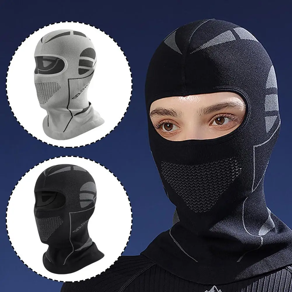 Motorcycle Balaclava Full Face Mask Winter Wind Dust Mask Protection Breathable Hood Bicycle Helmet Warm Thickened Universa M2H4