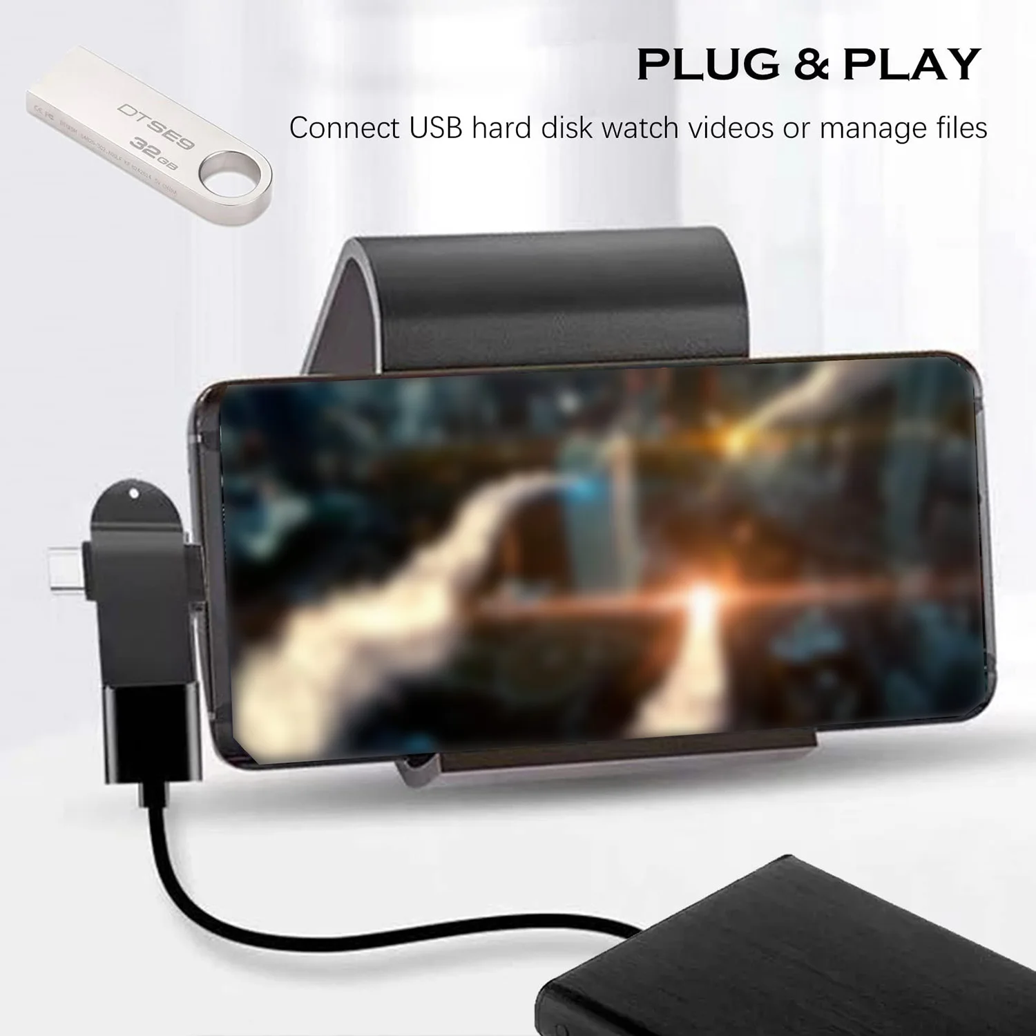 1/2/3 Stück USB C/Micro USB auf USB OTG Adapter, USB C auf A Stecker auf Buchse Adapter für Samsung Google Pixel, Nexus – Detail 6