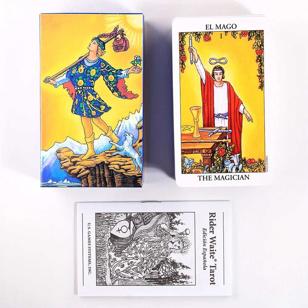 Classic Tarot Spanish English Version Knight Waiter Rider Waite Tarot Cards Divination Fate Forecasting Prophecy Card Games