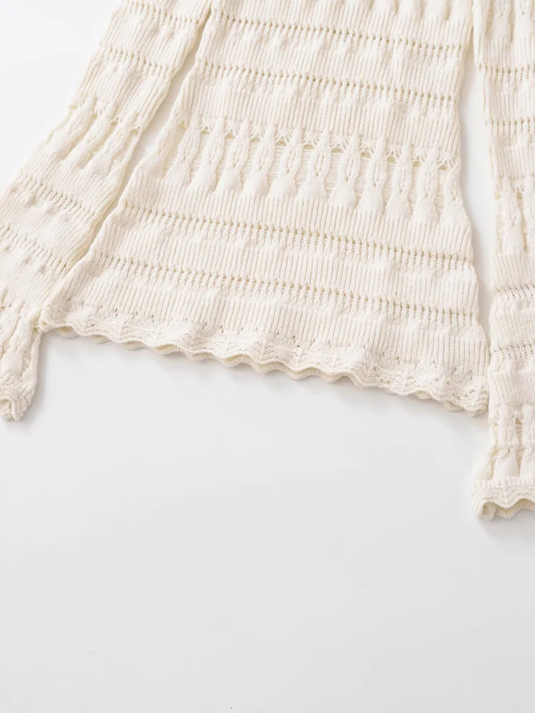 European and American style women's clothing, new style, fashionable, elegant, versatile and simple off-the-shoulder knit top