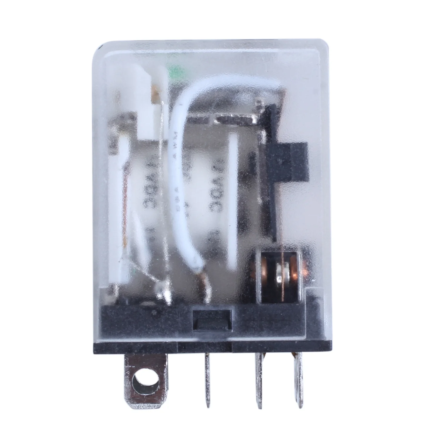 JQX-13F LY2 DC 12V لفائف 8-Pin DPDT الأخضر LED التتابع الكهرومغناطيسي