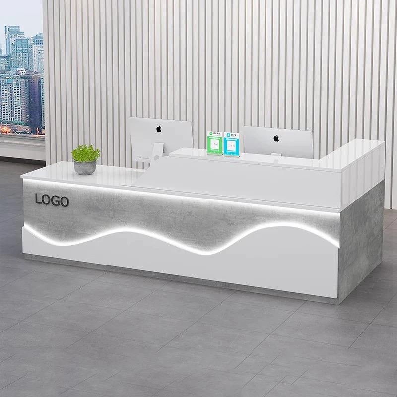 

Long Modern Reception Desks Shop Beauty Luxury Bar Hotel Restaurant Reception Desks Company Comptoire Accueil Trendy Furniture
