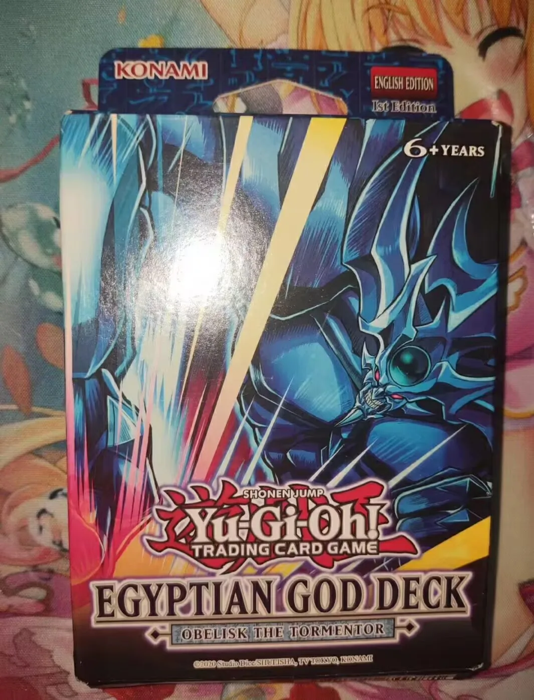 Yugioh KONAMI Duel Monsters Baralho Deus Egípcio Obelisco o Tormentor Edição em Inglês 1ª Edição Caixa de Booster Selada