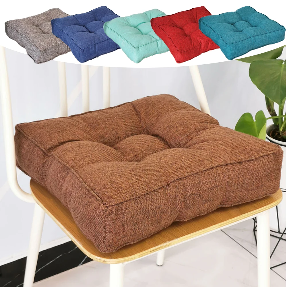 

1PC 3 Dimensional Solid Color Thickened Cushion Seat Pad Candy Color Buttocks Chair Mat Futon Mat Cojines Decorativos Para Sofá