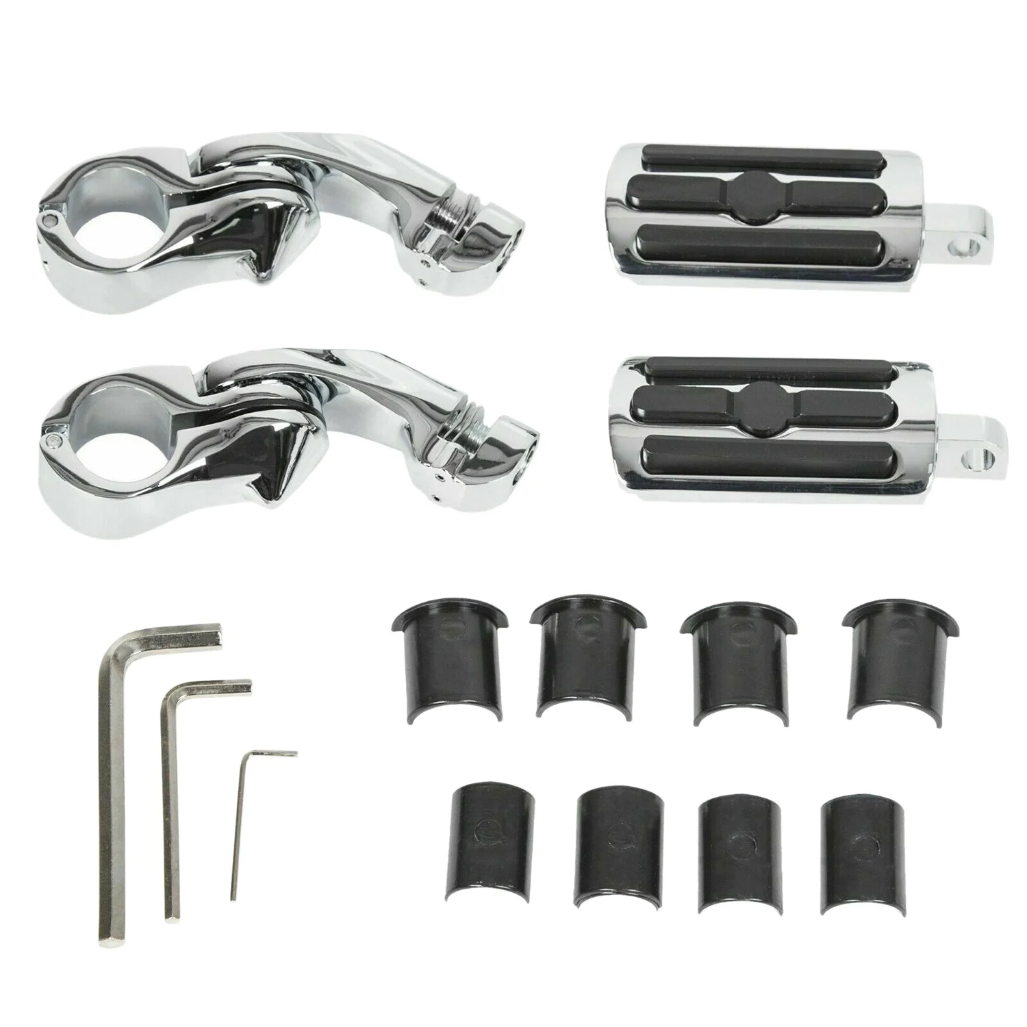 

1-1/4 inch Highway Motorcycle Bumper Pedals Modified Foot Pegs Pedals Crash