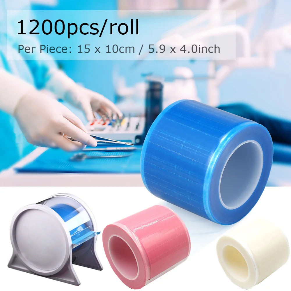 1200Pcs/roll Disposable Dental Protective Film Plastic Tattoo Barrier Film Dust-proof and Anti-fouling Barrier Protecting Sticke