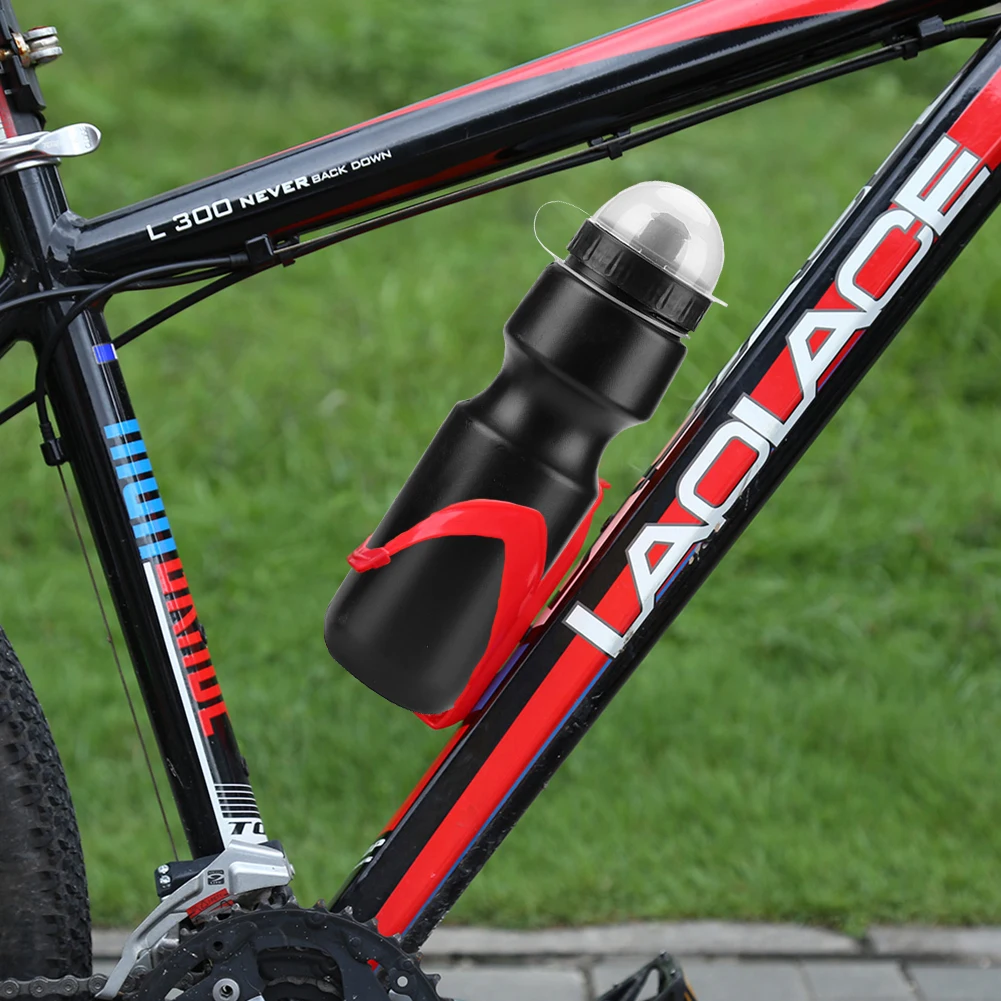 كوب ماء MTB 650 مللي مع غطاء مقاوم للغبار، غلاية ركوب الخيل، زجاجات مياه للياقة البدنية في الهواء الطلق، ملحقات الدراجة الجبلية