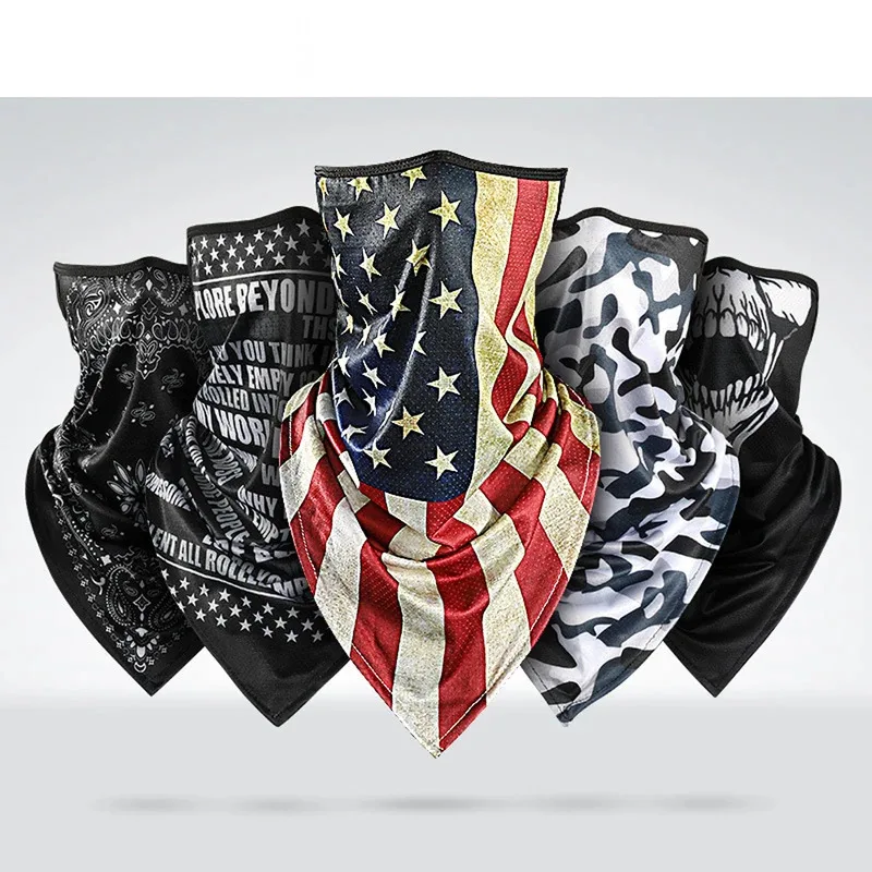 Breathable Quick-Drying Motorcycle Bandana Sun Protection Cooling Neck Gaiter Versatile Scarf for Outdoor Motorbike Riding Items