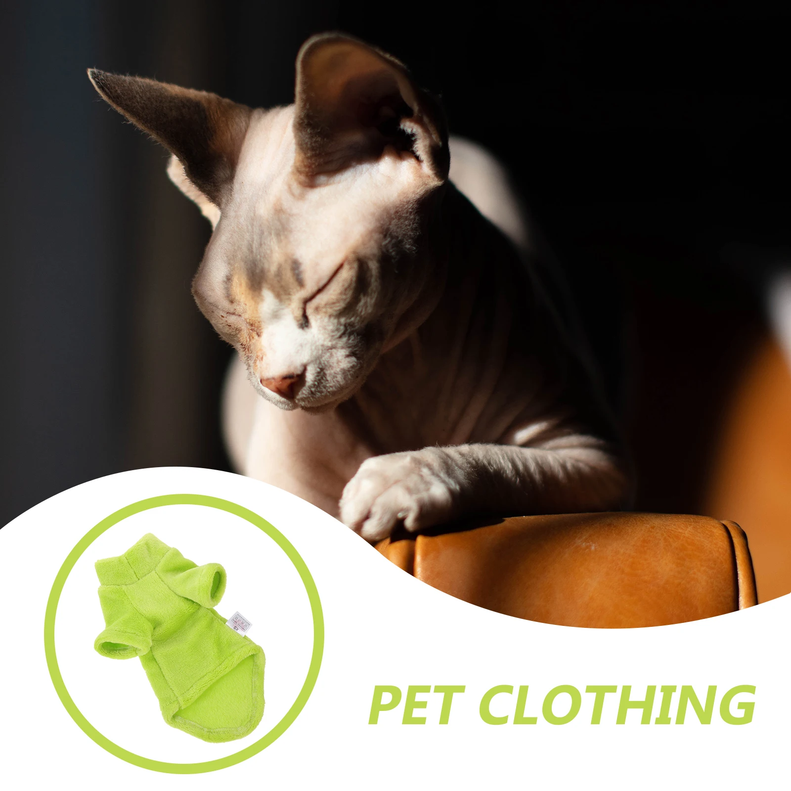 

High-Neck Warm Cat Coat For Sphynx Thermal Pet Clothing Winter Outdoor Walking Running Hiking Training Soft Reusable