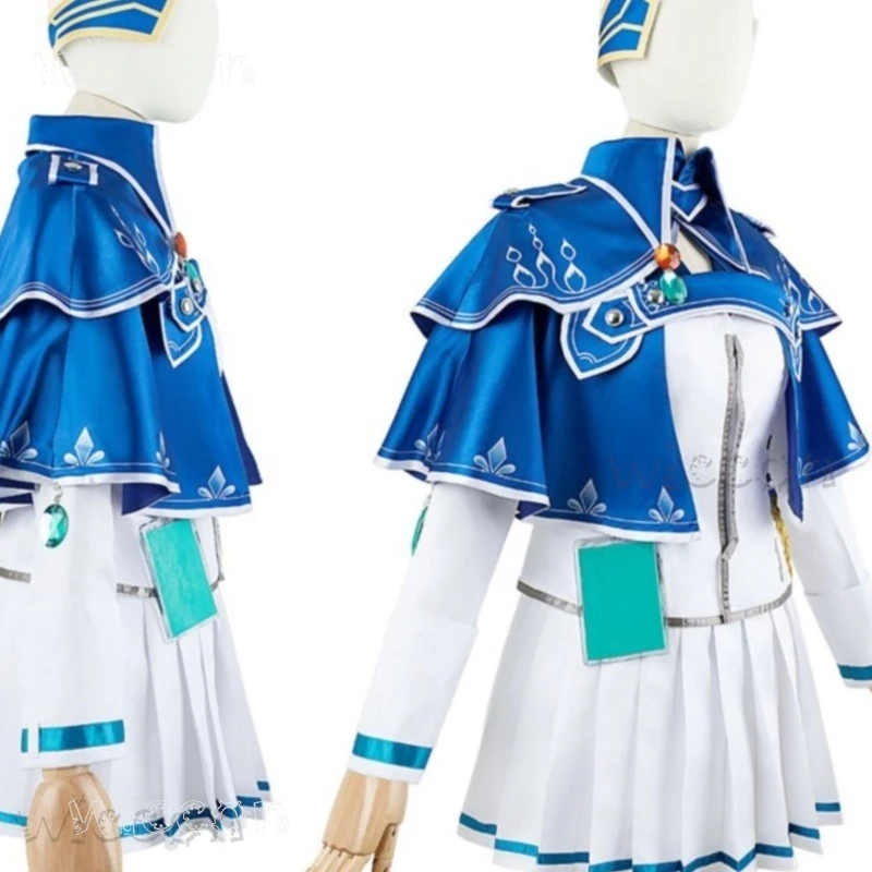 

disfraz adulto Heaven Burns Red Shirakawa Yuina Cosplay Costume Anime Game Female Full Set Halloween Party Performance Wear Wig