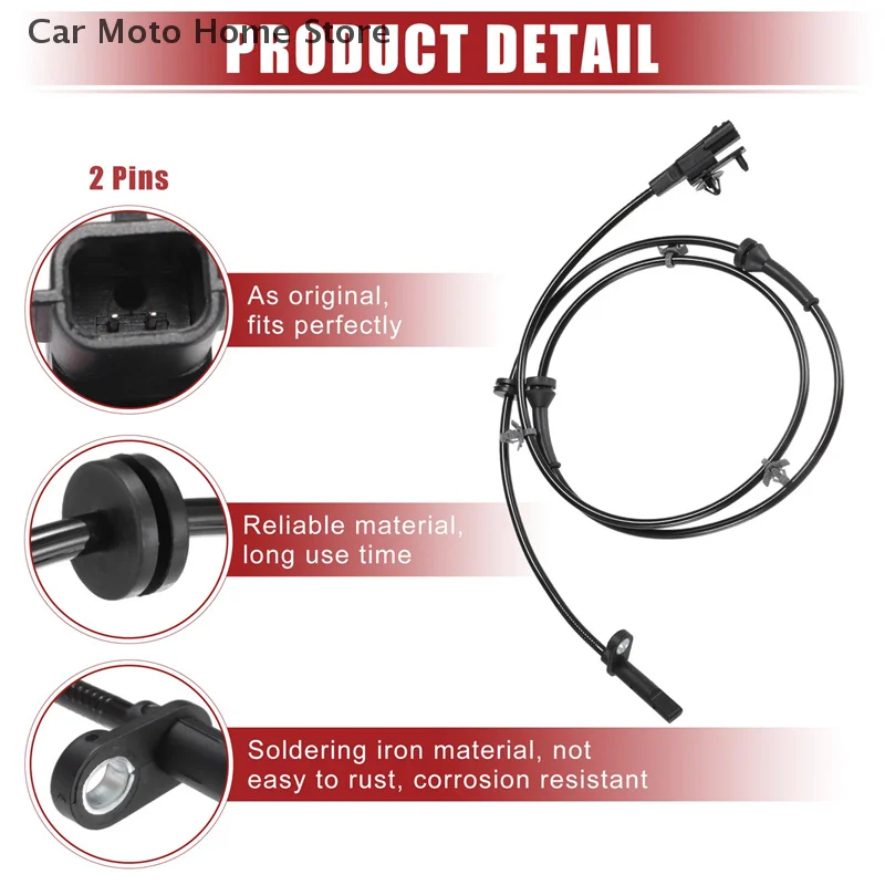 【DM】Sensor de velocidad de rueda ABS 47910-4GA0A delantero derecho o izquierdo compatible con Infiniti Q50 2014-2020 Q60 2017-2019