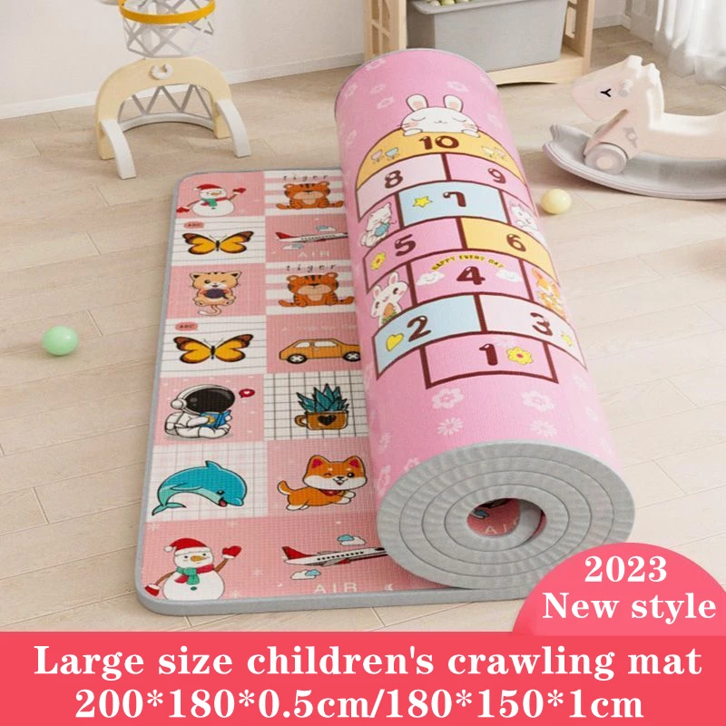 Xpe 200*180cm Foldable Cartoon Baby Play Mat Puzzle Children's Mat Baby Climbing Pad Kids Rug Baby Games Mats Toys for Children