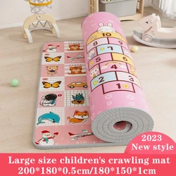 Dobrável Cartoon Baby Play Mat, Children's Puzzle Mat, Almofada de escalada, Kids Rug, Jogos Mats, Brinquedos para crianças, Xpe 200x180cm