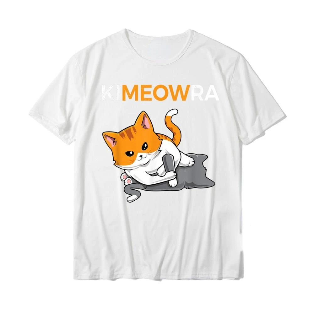 Kawaii Jiu Jitsu Kimura Cute Cat Funny BJJ T-Shirt Women Men Casual T-Shirts Summer Tee for Men Wholesale XS-4XL Party T Shirt