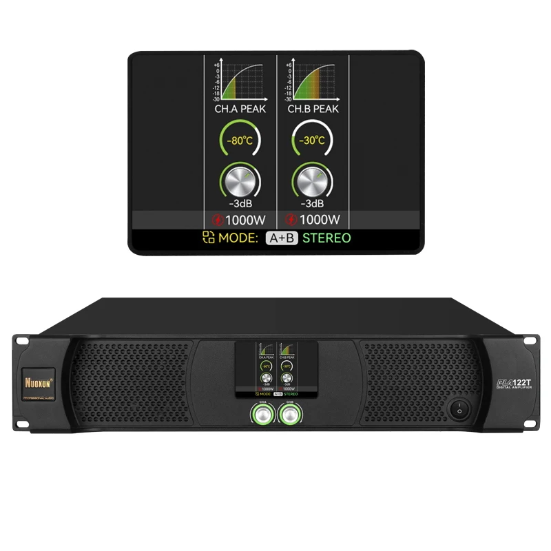 

PLA122T 2*1200W Power Amplifier Professional 2 Channel Power Mixer Amplifier SMPS Amplifiers PowerClass D 1200 Watts