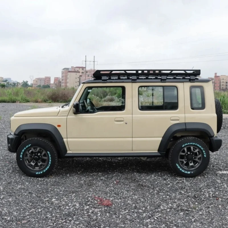 TELLIKA 5 Doors Luggage Rack Accessories Aluminum with LED Yellow Light Cargo Roof Rack for New  Jimny 2023 2024 5 Door