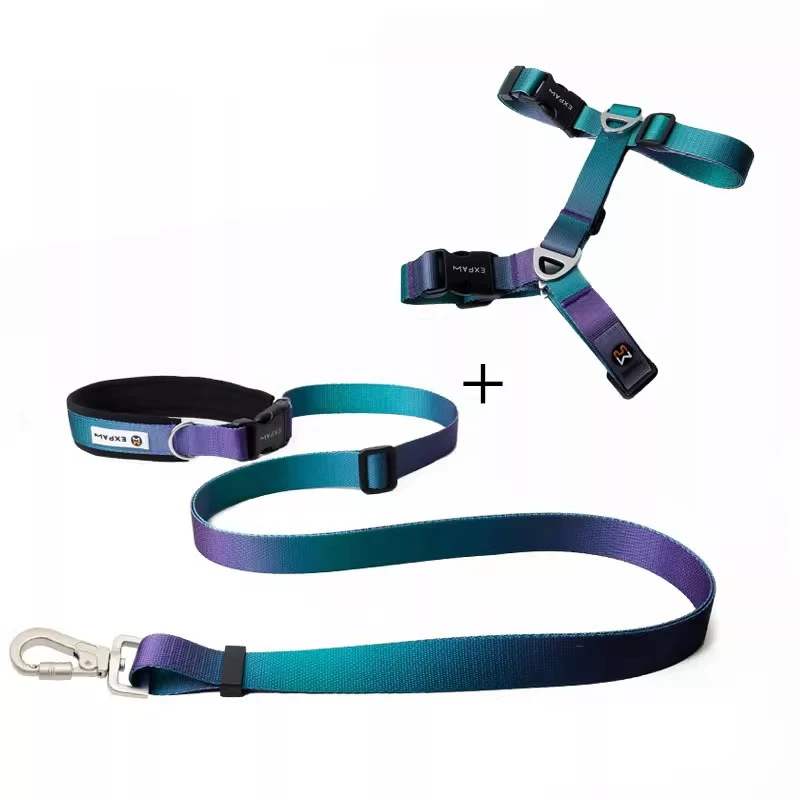 

Adjustable Dog Harness and Leash Set Nylon Pet Harness Vest No Pull Puppy Harness for Small Medium Large Dogs Corgi Husky