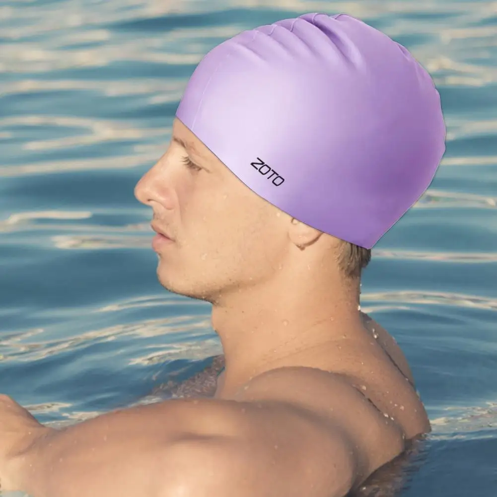 1 Set Reliable Swimming Hat Set 3D Fitting Ear Nose Clip Comfortable Swimming Hat Ear Plug Nose Clip Suit  Protective