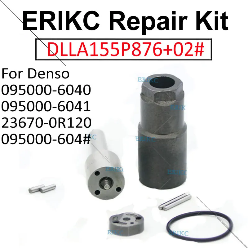 095000-6043 095000-6040 Diesel Injector Repair Kit Nozzle DLLA155P876 093400-8760 Valve Plate 02# for Nissan Terrano 23670-0R020