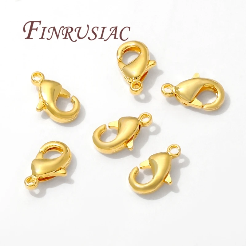 10mm 12mm 18K Vergulde Karabijn Voor Sieraden Maken, DIY Armbanden Kettingen Accessoires, connectoren Sluiting
