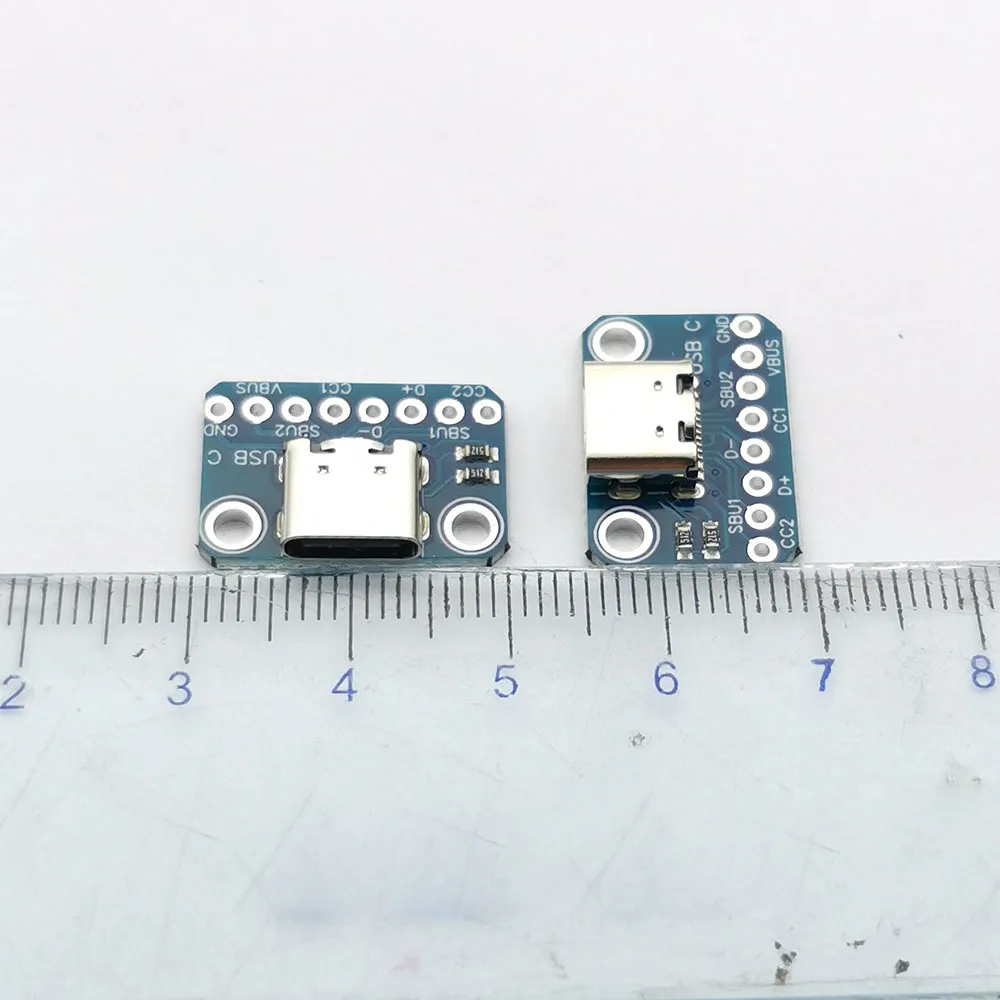 Conector USB 3,1 tipo C de 1 a 10 piezas, adaptador hembra tipo C de 16 pines para Cable de soldadura, 16 Pines, compatible con placa PCB