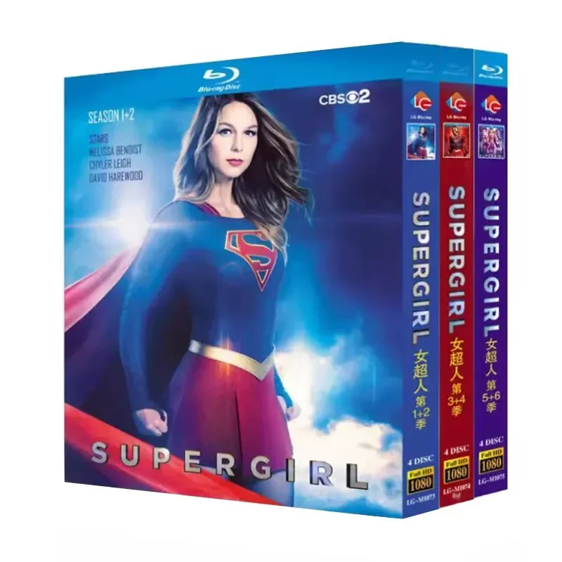 

BD Blu-ray Disc Supergirl Seasons 1–6 US TV Series 1080p Box Set Chinese and English Subtitles
