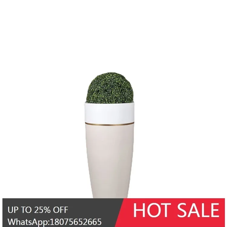 HLZ European Style Fiberglass Flower Pot Road Guide Green Plant Ornament Hotel Club Mall Flower Arrangement Landscape