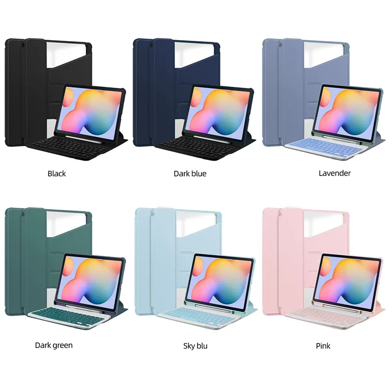 Imagem -06 - Teclado para Samsung Galaxy Tablet Capa com s Pen Holder Tab s6 Lite 104 Pol Case