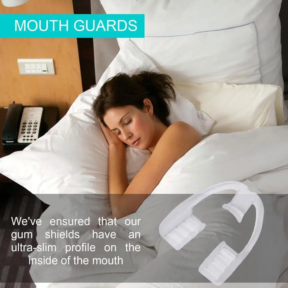 1pc Anti-snoring Night Sleep Mouth Guard Eliminate Mouthpiece Teeth Stop Snore Care Sleep Body Anti Bruxism Snoring Aid Gri R8d9