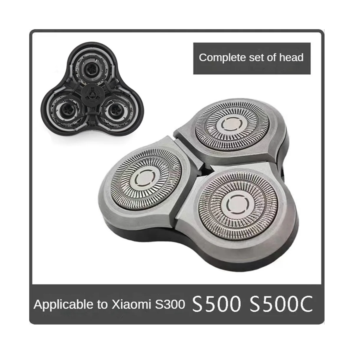 1 buah untuk Xiaomi Mijia S500C S500 S300 pencukur elektrik kepala pengganti Replace alat cukur kepala pemotong aksesoris kepala