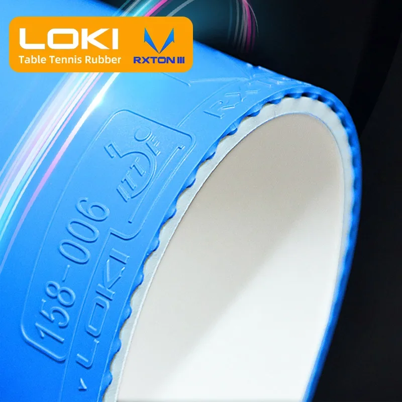 Original LOKI RXTON 3 MAX BLUE PINK Table Tennis Rubber COLORFUL RXTON-3 Ping Pong Sponge Tacky Ping Pong Rubbers