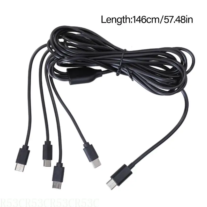 R53C USB C Cable Multi Head Cable 4x Тип C