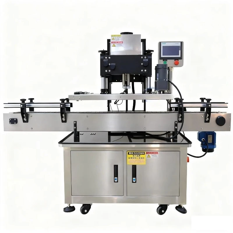 Automatic Screw Capping Machine with Bottle Feeder, Bottle Twist off Screw Capper Machine