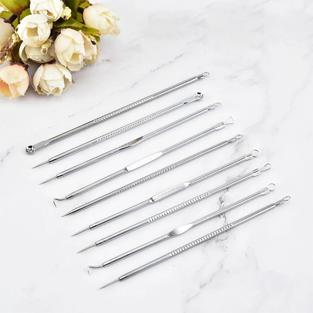 9 PCS Stainless Steel Needles Removal Pins to Disassemble Tools Silver