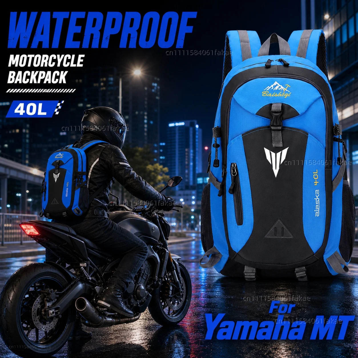 

For Yamaha MT10 MT09 MT07 MT03 MT125 MT 10 MT 09 MT 07 MT 03 MT 125 Motorcycle Backpack 40L Waterproof Travel Backpack Outdoor
