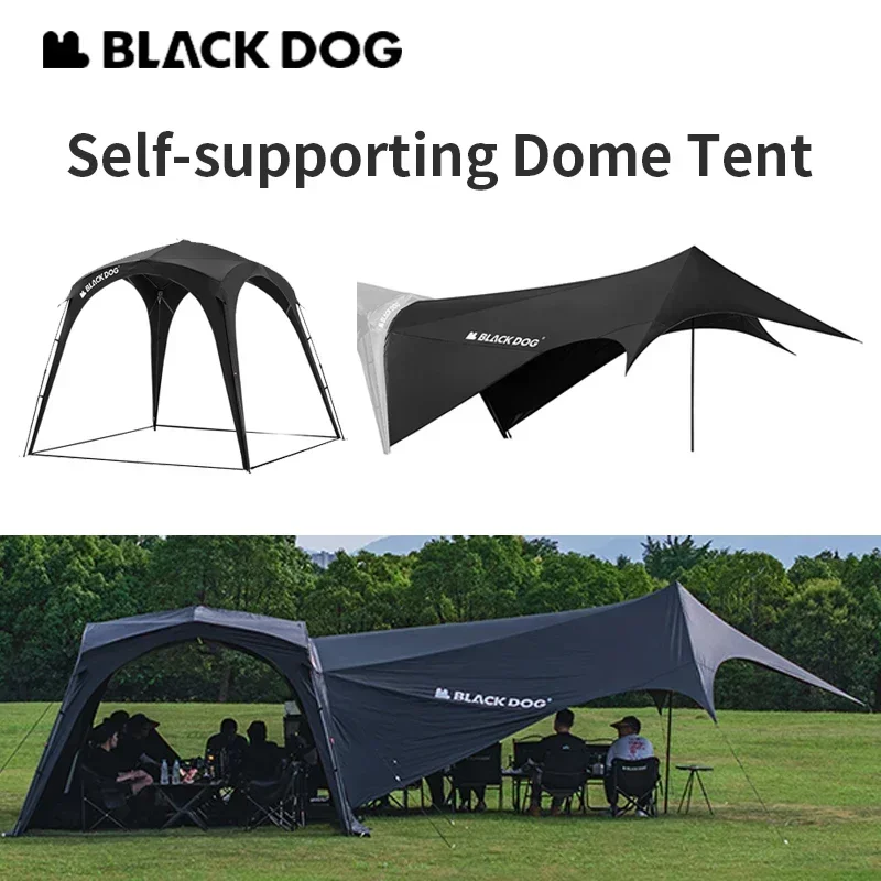 Naturehike BLACKDOG Automatic Dome Shelter Tent Self-supporting Quick Open Black Coating Outdoor Camping Canopy Expand Tarp