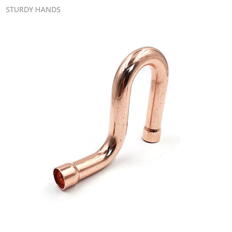 2pcs Copper P-type Oil Storage Elbow Copper Welded Elbow Air Conditioning Cold Storage Refrigeration Pipe Fittings