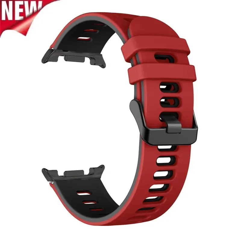 Correa de silicona suave para Samsung Galaxy Watch 8 44/40mm Classic 46mm pulsera deportiva transpirable para Galaxy Watch Ultra 2025 47mm