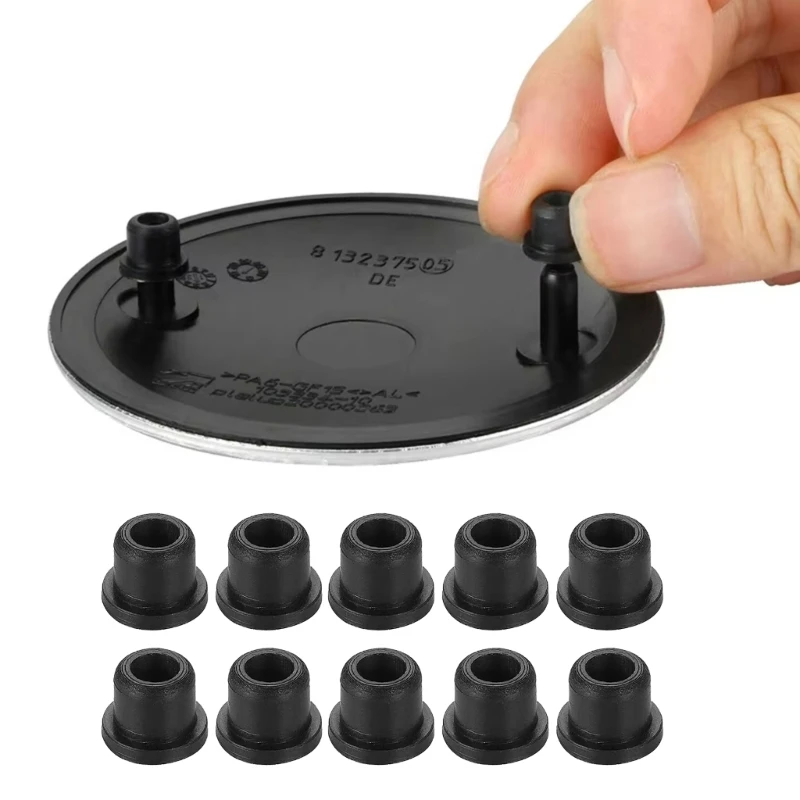 

H3CE 10pcs Roundel Grommets Замена Bonnet Badge Grommet Автомобильные аксессуары легкая установка 51141807495