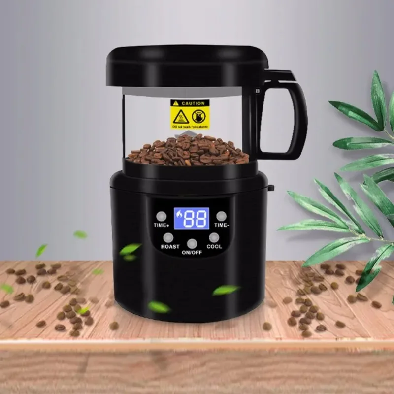 80-100 جرام CE/CB محمصة قهوة منزلية كهربائية صغيرة بدون دخان حبوب البن آلة تحميص الخبز 110-240 فولت 1400 وات