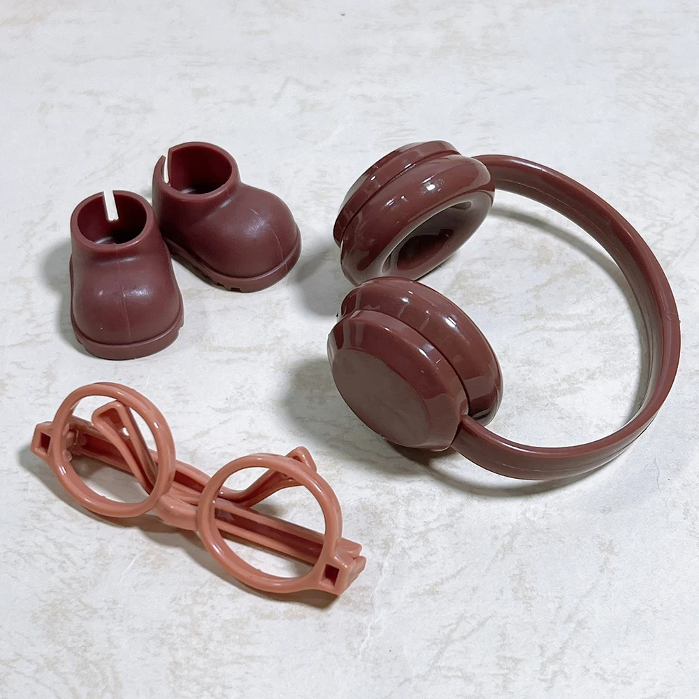

Mini Doll Earphones Glasses Shoes Set for Labubu Fashion Accessories Children's Toys