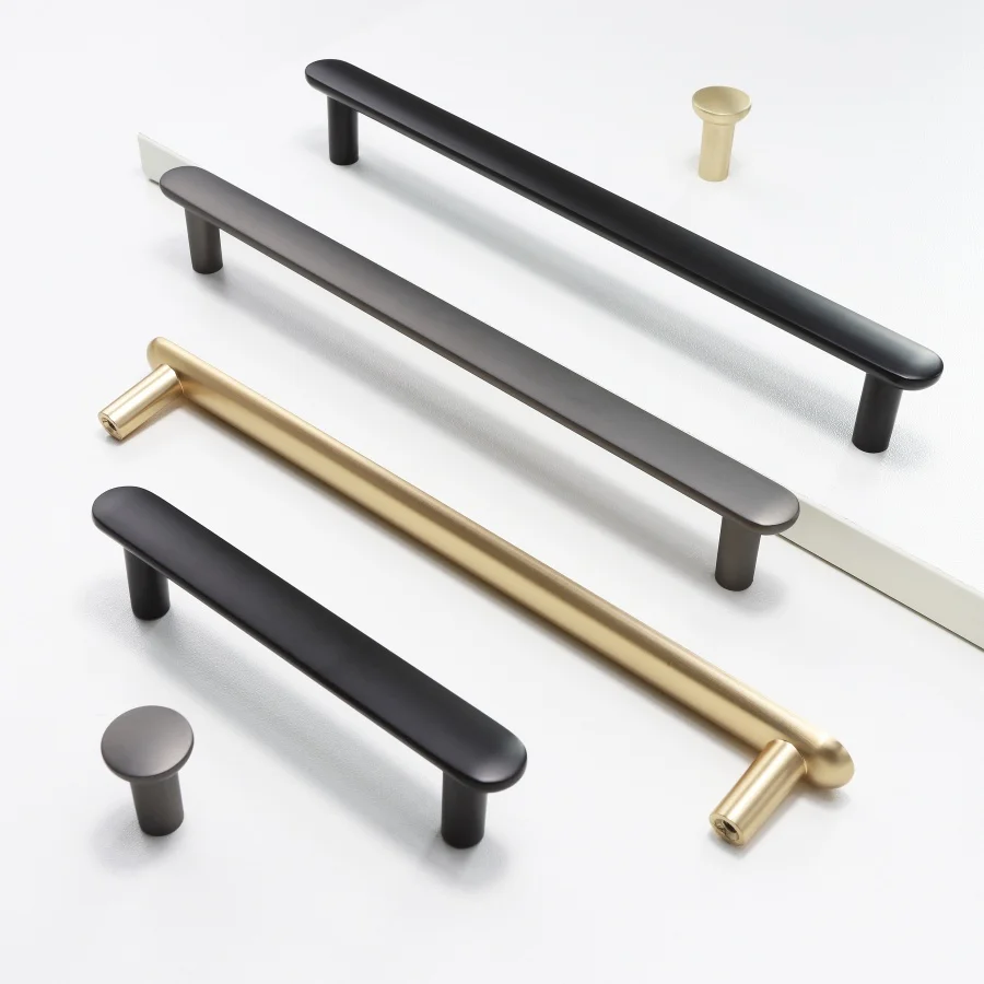 Minimalist Solid Pulls Cupboard Dressers Fashion Cabinet Door Handles Closet Drawer Knobs Kitchen Furniture Hardware