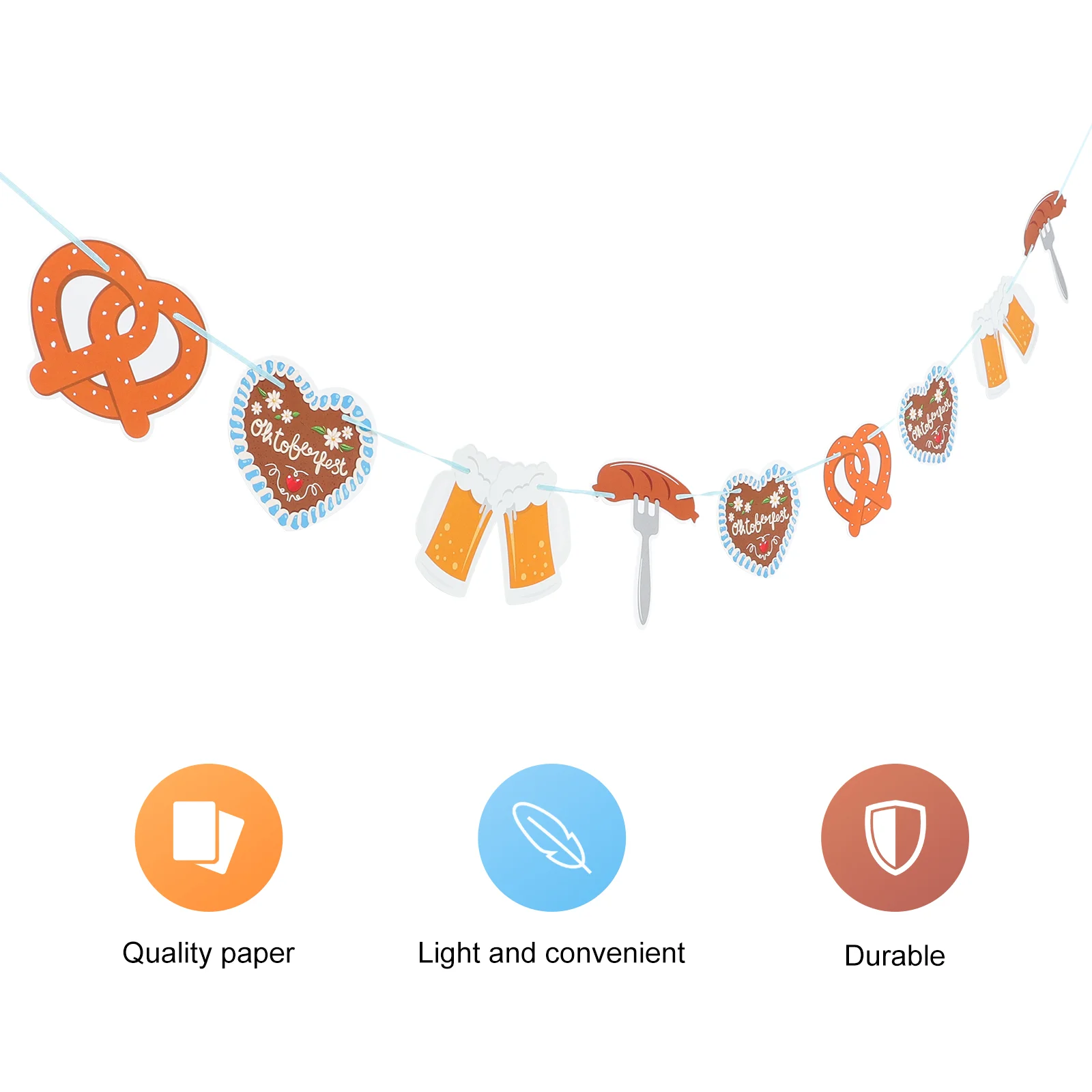 Party Supplies Beer Festival Latte Oktoberfest Decor Hanging Bar Flag Cake Banner Decoration