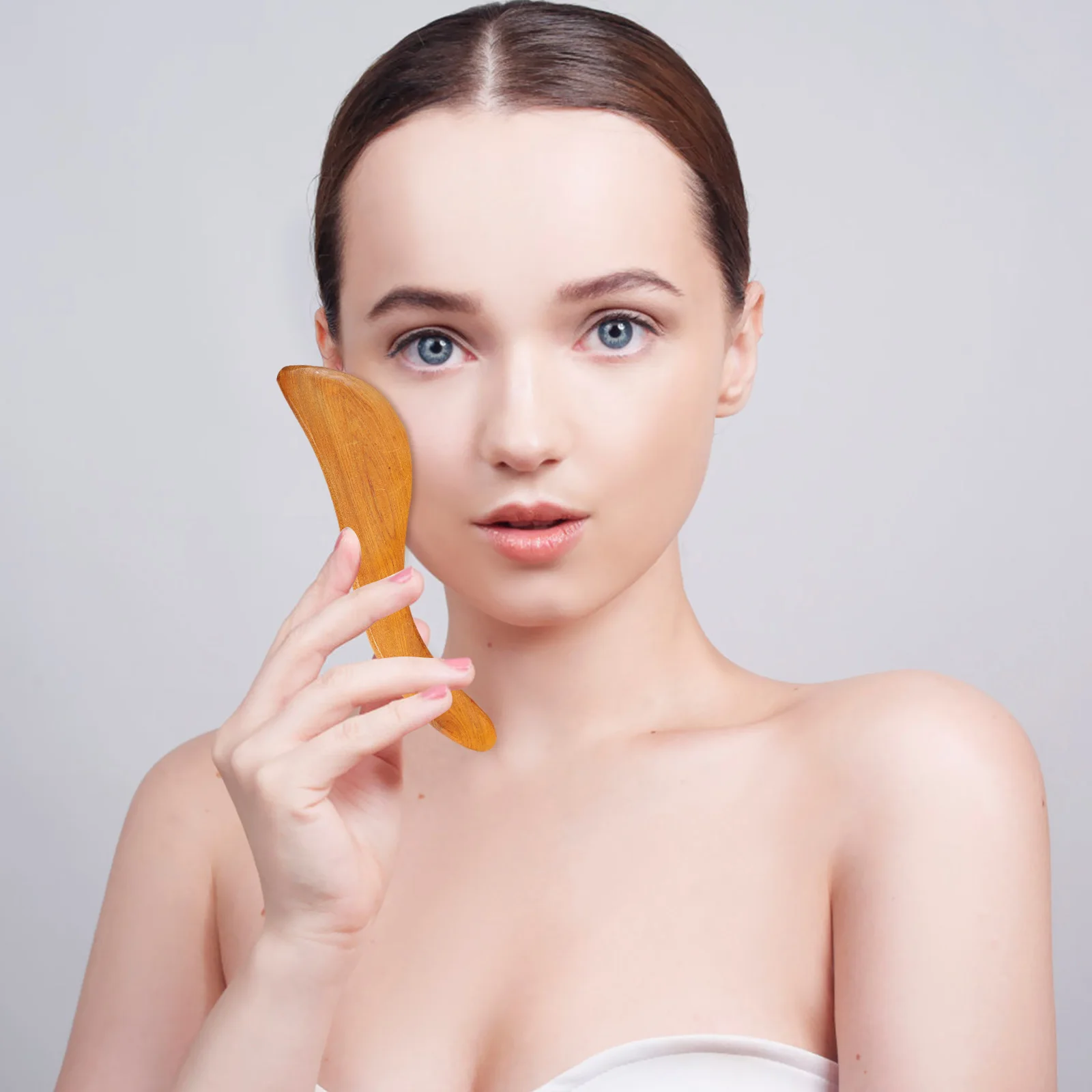 

2pcs Guasha Scraping Board Wood Massage Tool for Body Face Neck Portable Practical Massaging Accessories